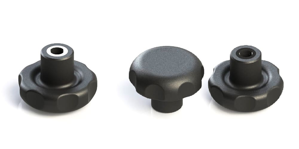 Matte Knobs With Threaded Hole