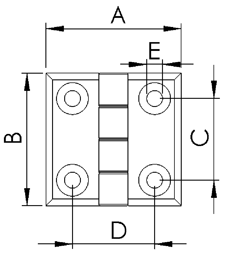 Hinges - Aluminum and Plastic